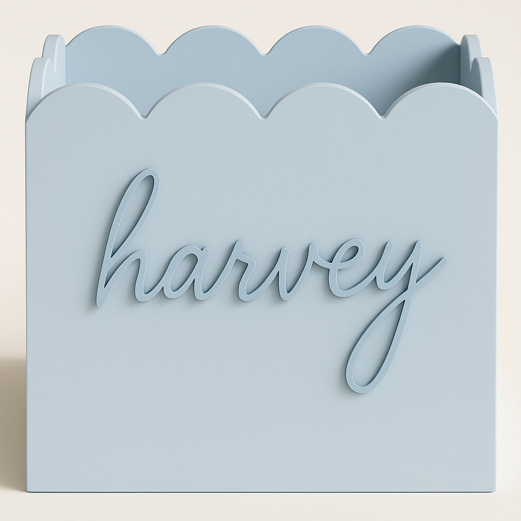 Blue Teddy Toy Box