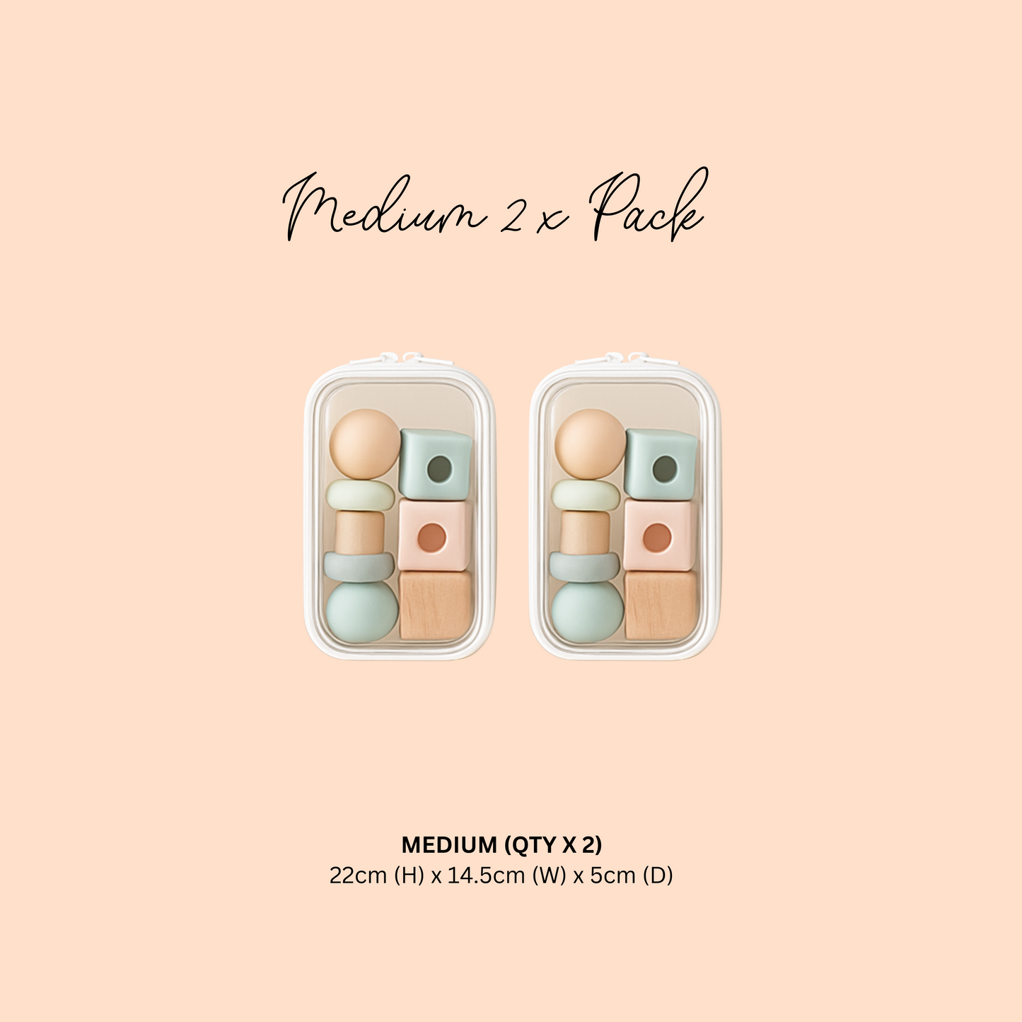Medium Tidee Case | 2 Pack