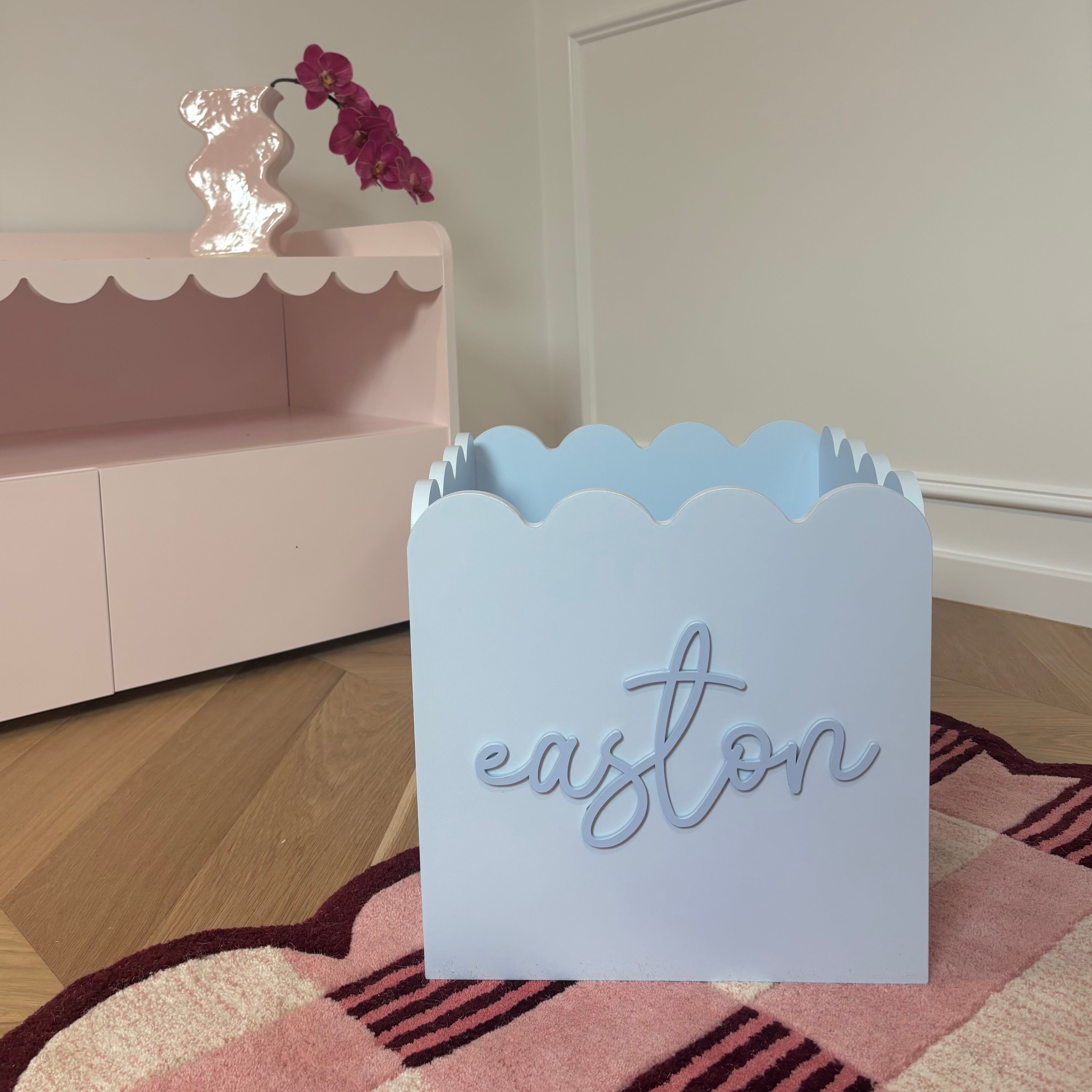 Blue Teddy Toy Box