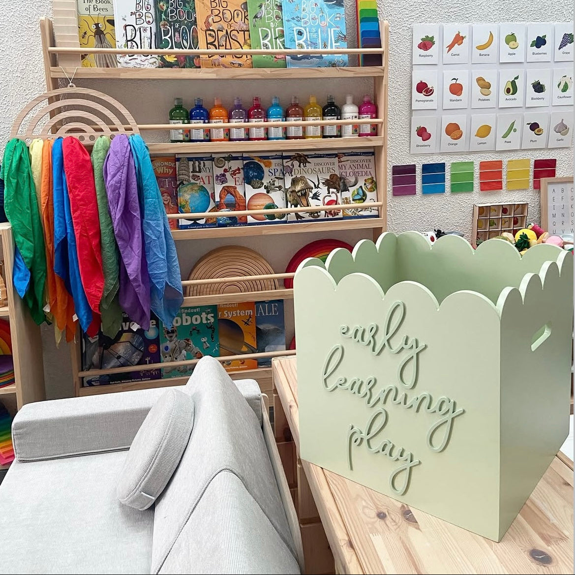 Sage Teddy Toy Box