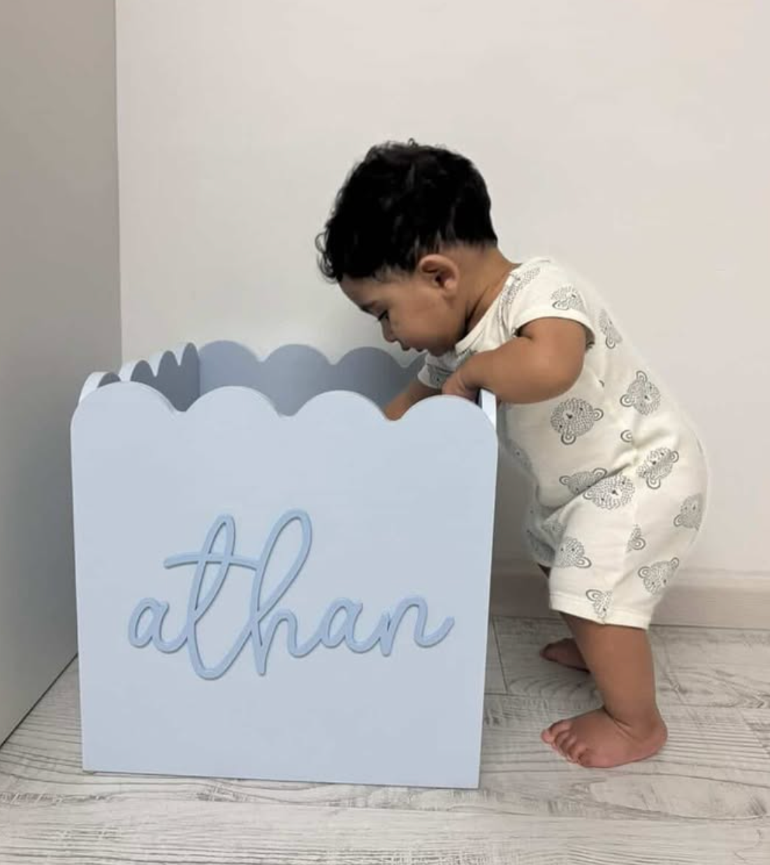 Blue Teddy Toy Box