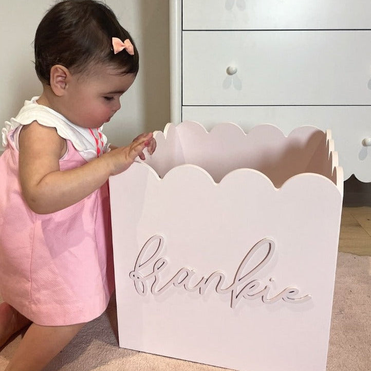 Pink Teddy Toy Box