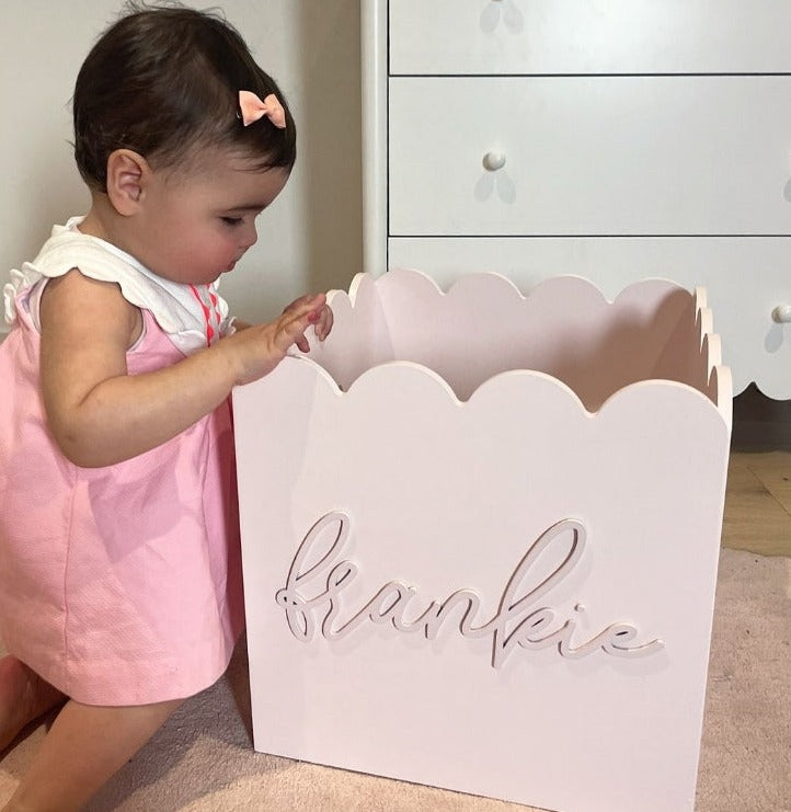 Pink Teddy Toy Box