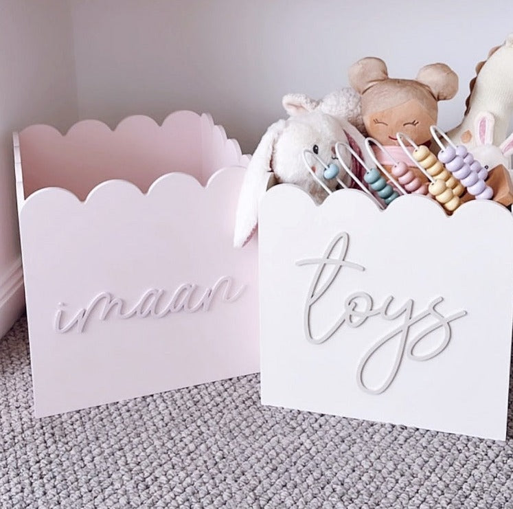 Pink Teddy Toy Box