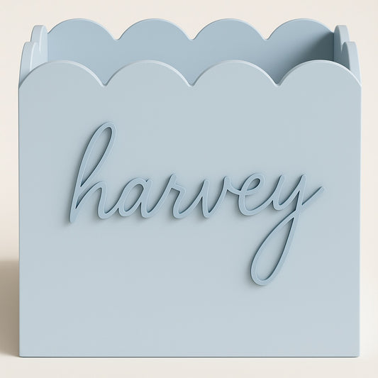 Blue Teddy Toy Box