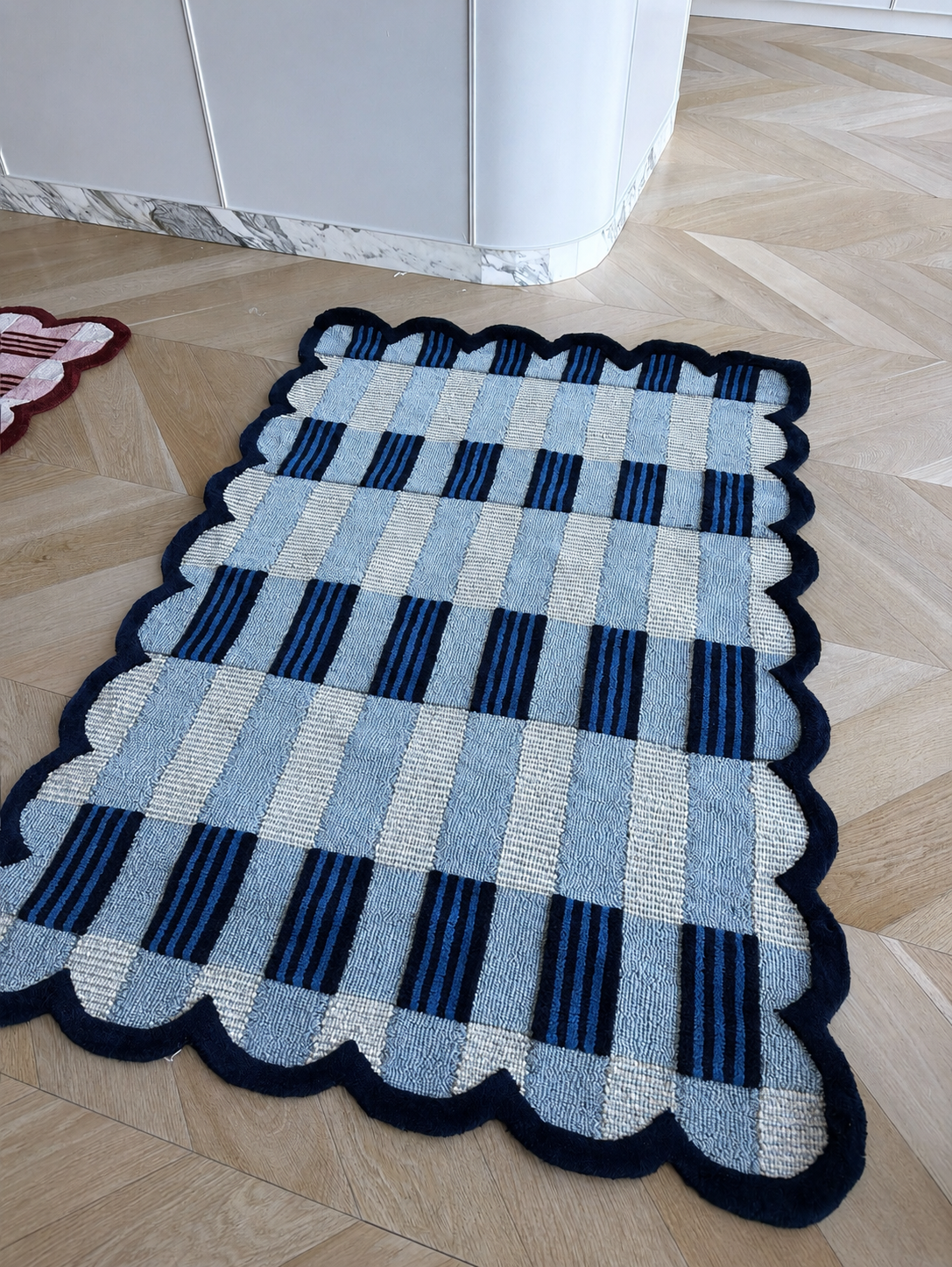 The Poppy Rug - Blue