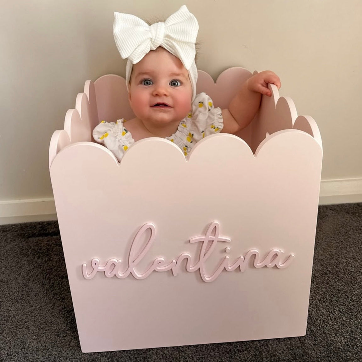 Pink Teddy Toy Box