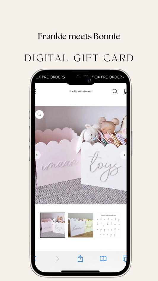 Toy Box Gift Card